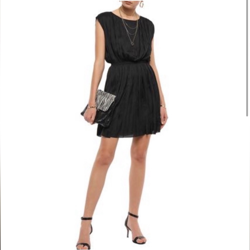 Anine Bing Giana pleated Mini Dress